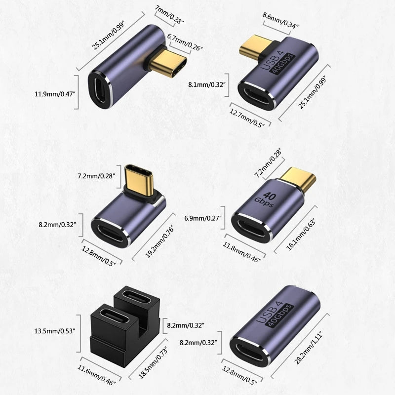 USB 4.0 PD 100W 8K 60Hz Charger Connector