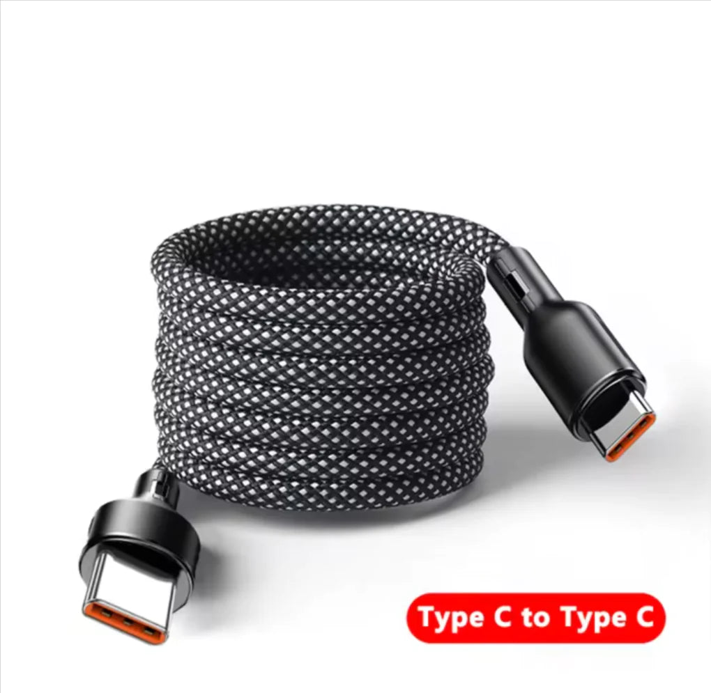 100W 6A  Magnetic Fast Charge USB C Cable