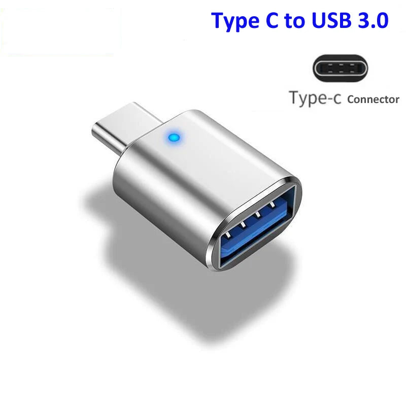 USB A to USB C Adapter Male to Female Converter