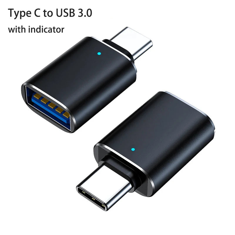 USB A to USB C Adapter Male to Female Converter