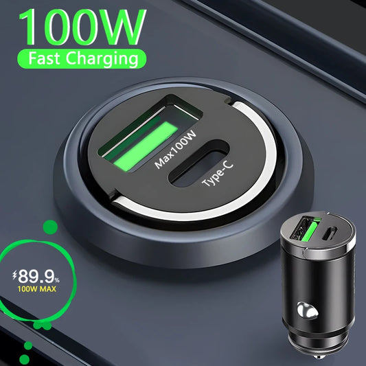 100W Mini Car Charger