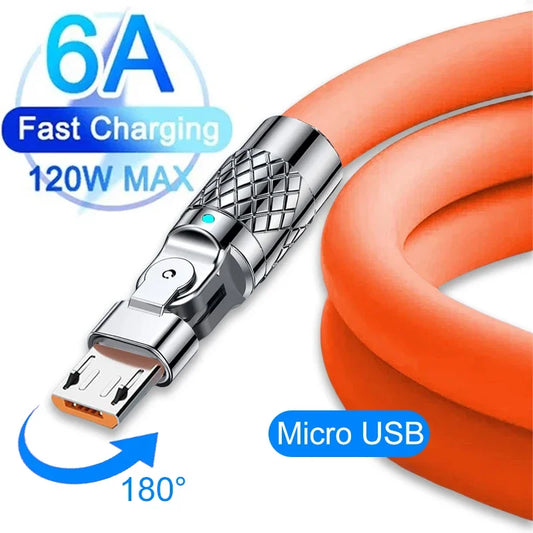 Micro USB Cable Silicone Charging Cord